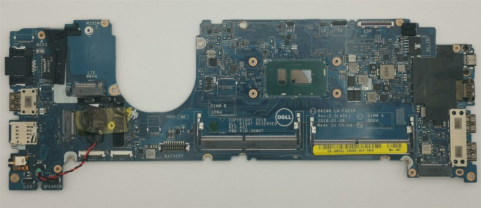 Mainboard Dell latitude E7490 Core i5 8250U Share
