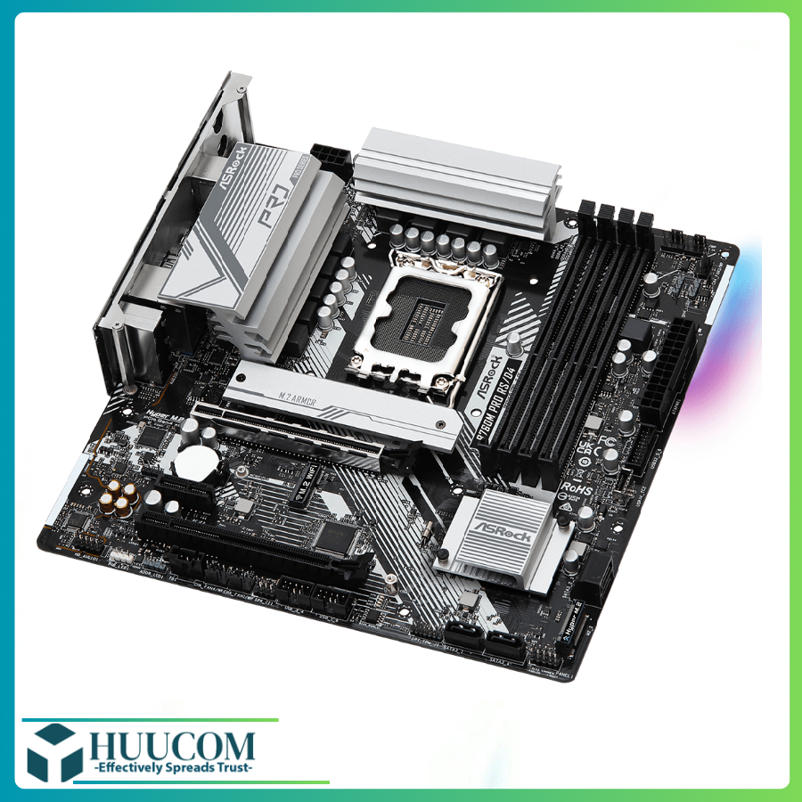 Mainboard ASROCK B760M PRO RS DDR4 với kích thước Micro ATX, tối ưu không gian và hiệu năng tối đa.