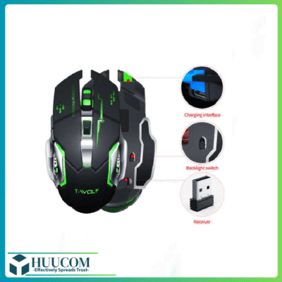 T-WOLF Q13 Không dây (Pin sạc, Công tắc, 6 nút) FV