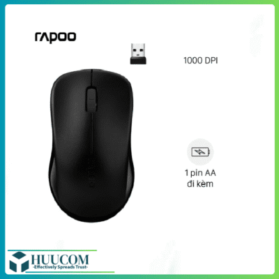 RAPOO M20 Black Chính hãng Không Dây (Có pin, Công tắc)